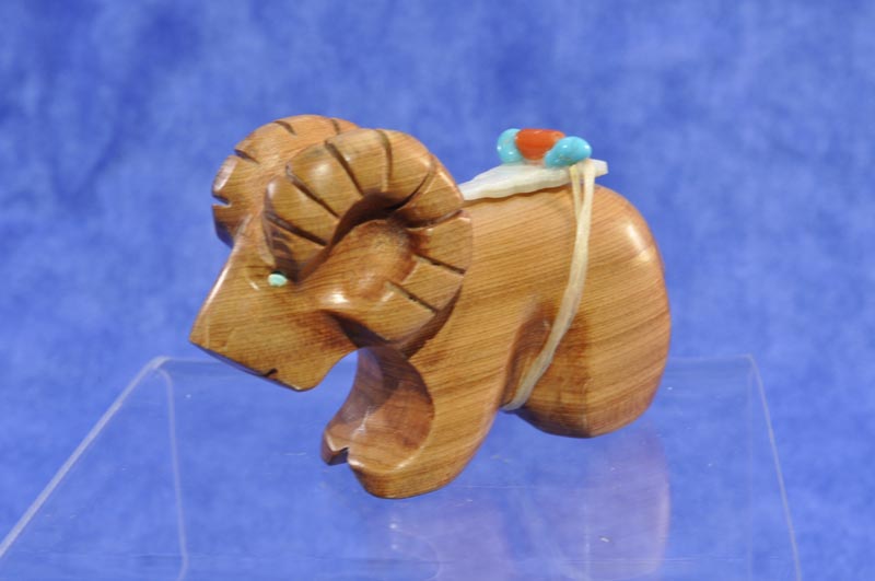 Zuni Pueblo Indian fetish carvings gift pack ram sheep carving