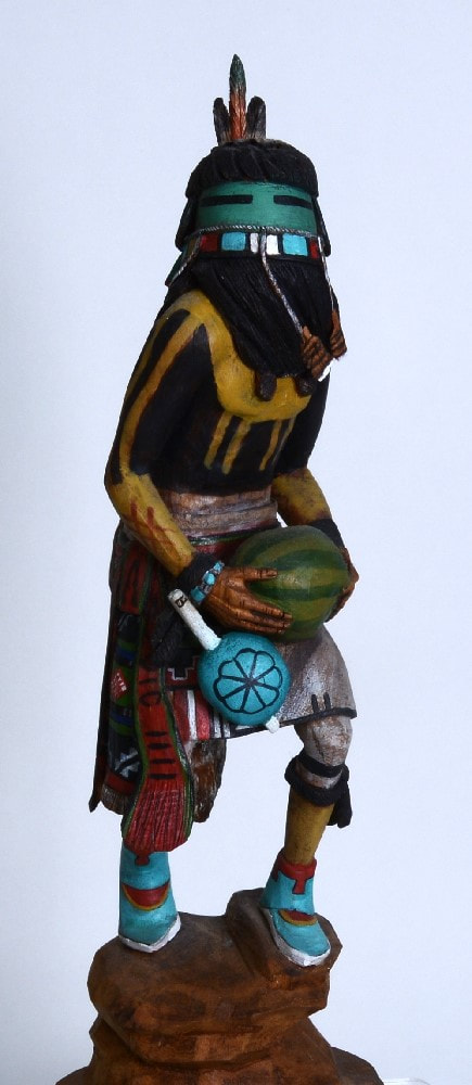 Regina Naha - Hopi Contemporary Koyala Kachina Wearing