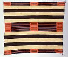 Second 2nd phase Navajo chief blanket rectangular motifs bands