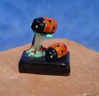 Zuni ladybug fetish carving insect garden