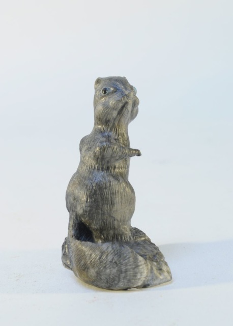 131002-17 Squirrel in Picasso Marble by G. Lasiloo